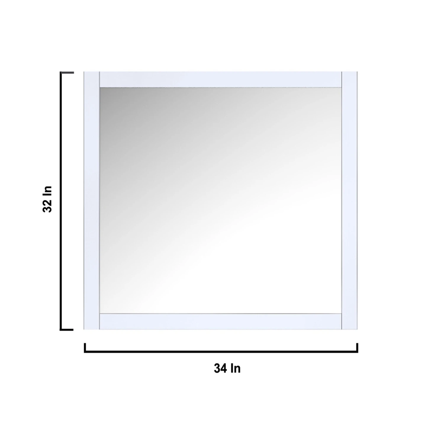 Lexora Jacques 36" White Single Vanity, White Carrara Marble Top, White Square Sink And 34" Mirror - Left Version 13 Lexora Jacques 36" White Single Vanity, White Carrara Marble Top, White Square Sink And 34" Mirror - Left Version - Image 11