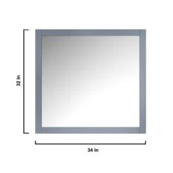 Lexora Jacques 36" Dark Grey Single Vanity, White Carrara Marble Top, White Square Sink And 34" Mirror - Right Version 23 Lexora Jacques 36" Dark Grey Single Vanity, White Carrara Marble Top, White Square Sink And 34" Mirror - Right Version -Home And Outdoor LJ342236SBDSM34 R 11