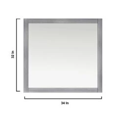 Lexora Jacques 36" Distressed Grey Single Vanity, White Carrara Marble Top, White Square Sink And 34" Mirror - Right Version 23 Lexora Jacques 36" Distressed Grey Single Vanity, White Carrara Marble Top, White Square Sink And 34" Mirror - Right Version -Home And Outdoor LJ342236SDDSM34 R 11