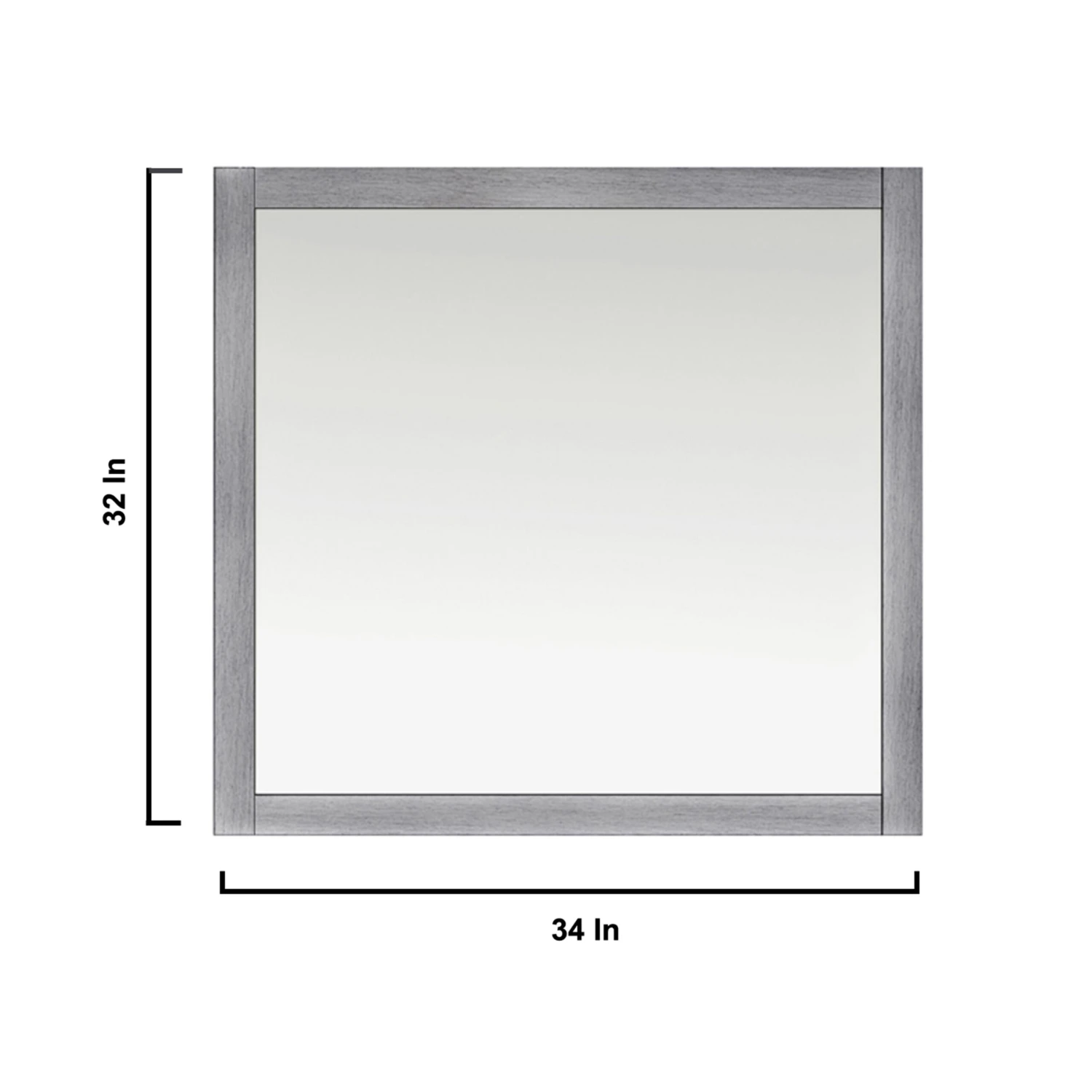 Lexora Jacques 36" Distressed Grey Single Vanity, White Carrara Marble Top, White Square Sink And 34" Mirror - Right Version 13 Lexora Jacques 36" Distressed Grey Single Vanity, White Carrara Marble Top, White Square Sink And 34" Mirror - Right Version - Image 11