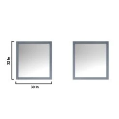 Lexora Jacques 80" Dark Grey Double Vanity, White Carrara Marble Top, White Square Sinks And 30" Mirrors 27 Lexora Jacques 80" Dark Grey Double Vanity, White Carrara Marble Top, White Square Sinks And 30" Mirrors -Home And Outdoor LJ342280DBDSM30 13