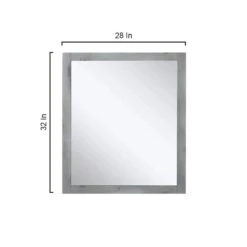 Lexora Marsyas 30" Ash Grey Single Vanity, White Quartz Top, White Square Sink And 28" Mirror 25 Lexora Marsyas 30" Ash Grey Single Vanity, White Quartz Top, White Square Sink And 28" Mirror -Home And Outdoor LM342230SHCSM28 12