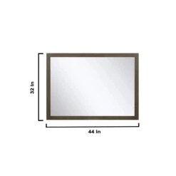 Lexora Marsyas 48" Rustic Brown Single Vanity, White Quartz Top, White Square Sink And 44" Mirror 27 Lexora Marsyas 48" Rustic Brown Single Vanity, White Quartz Top, White Square Sink And 44" Mirror -Home And Outdoor LM342248SKCSM44 14