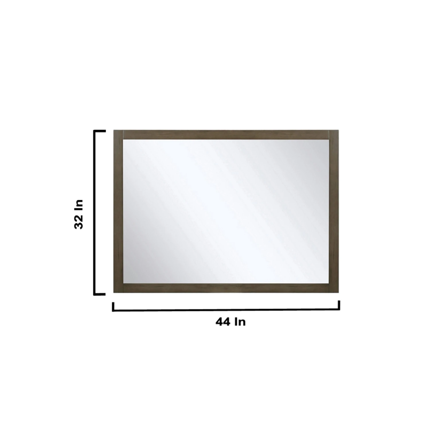 Lexora Marsyas 48" Rustic Brown Single Vanity, White Quartz Top, White Square Sink And 44" Mirror 15 Lexora Marsyas 48" Rustic Brown Single Vanity, White Quartz Top, White Square Sink And 44" Mirror - Image 13