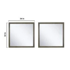 Lexora Marsyas 84" Rustic Brown Double Vanity, White Quartz Top, White Square Sinks And 34" Mirrors 25 Lexora Marsyas 84" Rustic Brown Double Vanity, White Quartz Top, White Square Sinks And 34" Mirrors -Home And Outdoor LM342284DKCSM34 13