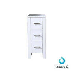 Lexora Volez 12" White Side Cabinet, Phoenix Stone Top 8 Lexora Volez 12" White Side Cabinet, Phoenix Stone Top -Home And Outdoor LV281712AFSSCB white