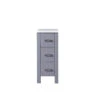 Lexora Volez 12" Dark Grey Side Cabinet, Phoenix Stone Top -Home And Outdoor LV281712BFSSCB white no logo