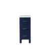 Lexora Volez 12" Navy Blue Side Cabinet, Phoenix Stone Top 1 Lexora Volez 12" Navy Blue Side Cabinet, Phoenix Stone Top -Home And Outdoor LV281712EFSSCB white no logo
