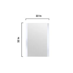 Lexora Volez 24" White Single Vanity, Integrated Top, White Integrated Square Sink And 22" Mirror 27 Lexora Volez 24" White Single Vanity, Integrated Top, White Integrated Square Sink And 22" Mirror -Home And Outdoor LV341824SAESM22 13