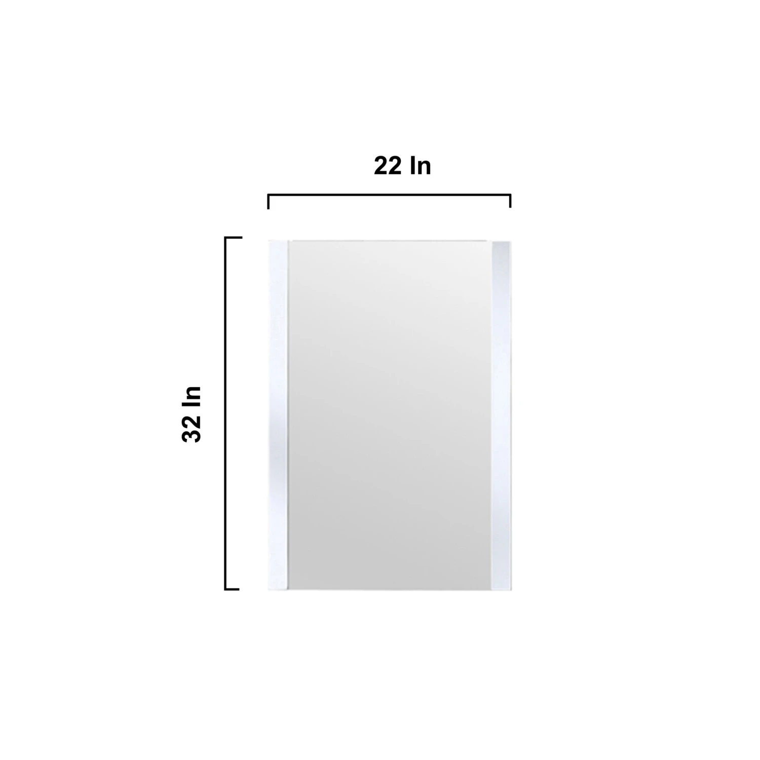 Lexora Volez 24" White Single Vanity, Integrated Top, White Integrated Square Sink And 22" Mirror 15 Lexora Volez 24" White Single Vanity, Integrated Top, White Integrated Square Sink And 22" Mirror - Image 13