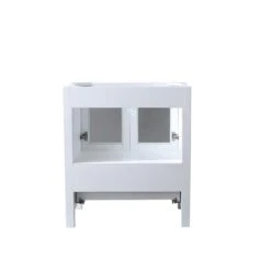 Lexora Volez 30" White Single Vanity, Integrated Top, White Integrated Square Sink And 28" Mirror -Home And Outdoor LV341830SAESM28 11