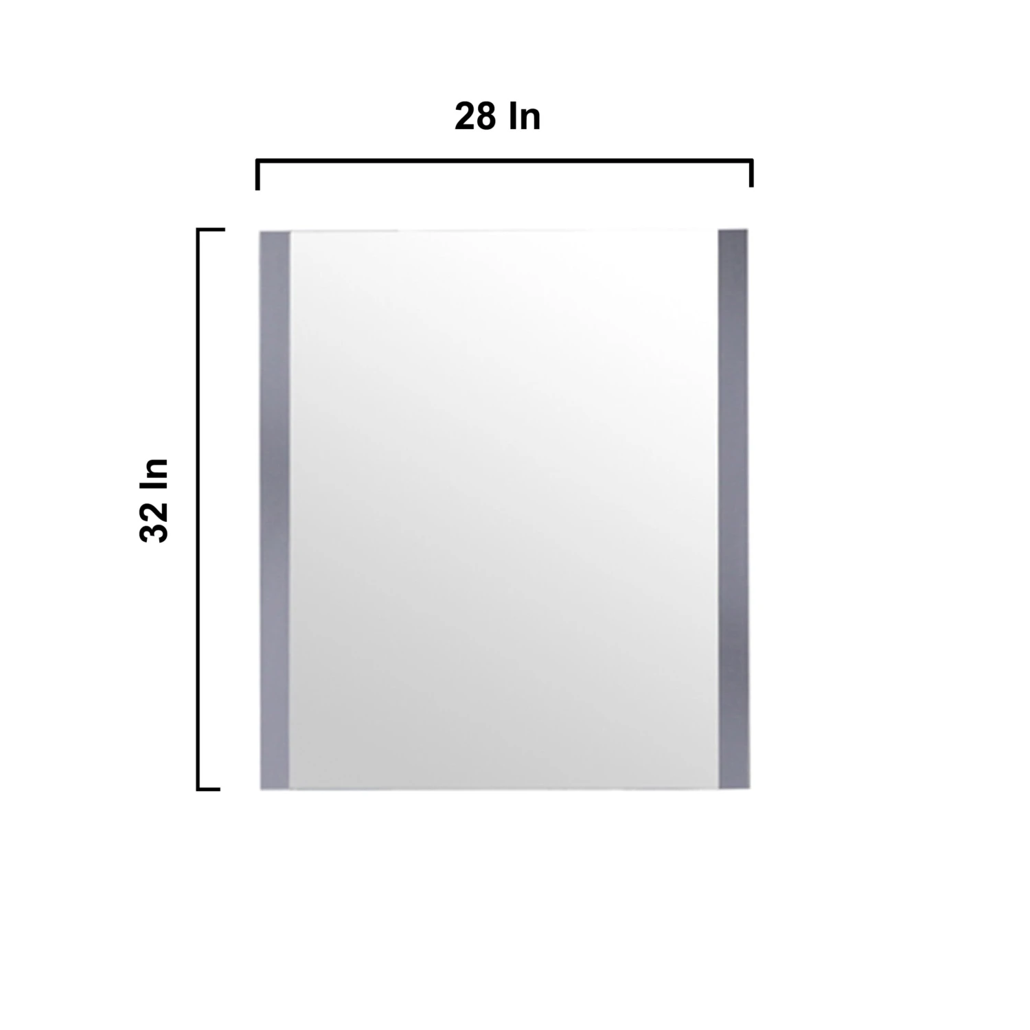 Lexora Volez 30" Dark Grey Single Vanity, Integrated Top, White Integrated Square Sink And 28" Mirror 15 Lexora Volez 30" Dark Grey Single Vanity, Integrated Top, White Integrated Square Sink And 28" Mirror - Image 13