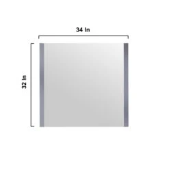 Lexora Volez 36" Dark Grey Single Vanity, Integrated Top, White Integrated Square Sink And 34" Mirror -Home And Outdoor LV341836SBESM34 13