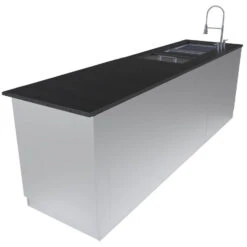 Sunstone Metal Products Galley 9 Foot Clean & Prep Cabinet Island Package SCPGALLEY 12 Sunstone Metal Products Galley 9 Foot Clean & Prep Cabinet Island Package SCPGALLEY -Home And Outdoor SCP GALLEY L3