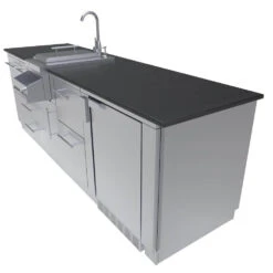 Sunstone Metal Products Savana 8' 6" Length Wet Bar Outdoor Cabinet Package SCPSAVANNA 9 Sunstone Metal Products Savana 8' 6" Length Wet Bar Outdoor Cabinet Package SCPSAVANNA -Home And Outdoor SCP SAVANNA L1