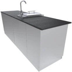 Sunstone Metal Products Savana 8' 6" Length Wet Bar Outdoor Cabinet Package SCPSAVANNA 10 Sunstone Metal Products Savana 8' 6" Length Wet Bar Outdoor Cabinet Package SCPSAVANNA -Home And Outdoor SCP SAVANNA L4