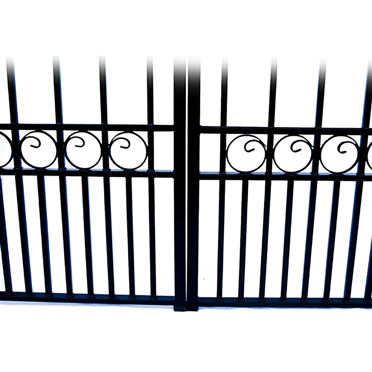 Aleko Steel Dual Swing Driveway Gate - PARIS Style - 12 Ft With Pedestrian Gate - 5 Ft SET12X4PARD-AP 7 Aleko Steel Dual Swing Driveway Gate - PARIS Style - 12 Ft With Pedestrian Gate - 5 Ft SET12X4PARD-AP - Image 5