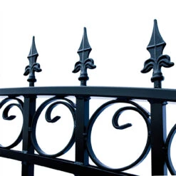 Aleko Steel Dual Swing Driveway Gate - PRAGUE Style - 12 Ft With Pedestrian Gate - 5 Ft SET12X4PRAD-AP 9 Aleko Steel Dual Swing Driveway Gate - PRAGUE Style - 12 Ft With Pedestrian Gate - 5 Ft SET12X4PRAD-AP -Home And Outdoor SET12X4PRAD AP 4 94846