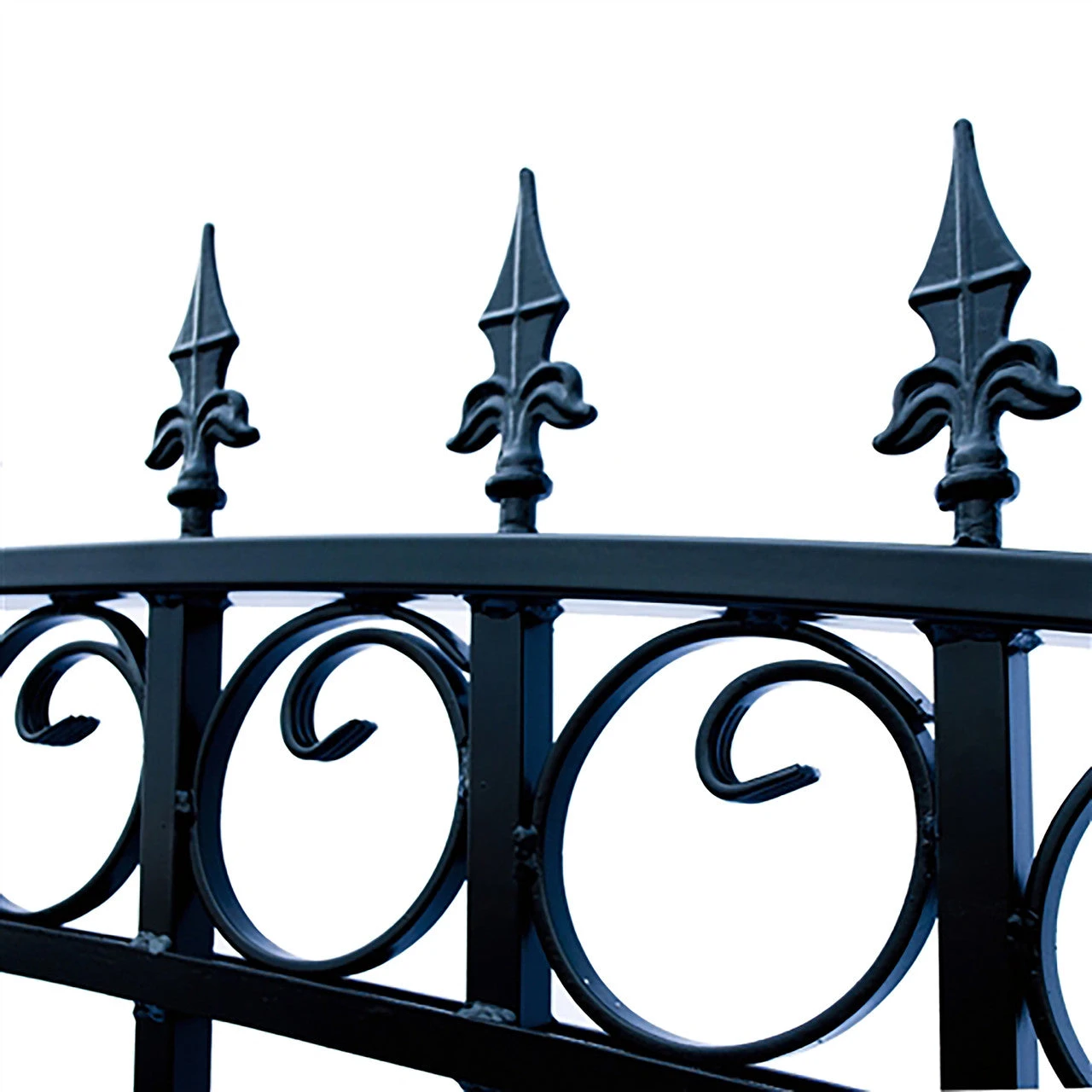 Aleko Steel Dual Swing Driveway Gate - PRAGUE Style - 12 Ft With Pedestrian Gate - 5 Ft SET12X4PRAD-AP 5 Aleko Steel Dual Swing Driveway Gate - PRAGUE Style - 12 Ft With Pedestrian Gate - 5 Ft SET12X4PRAD-AP - Image 3