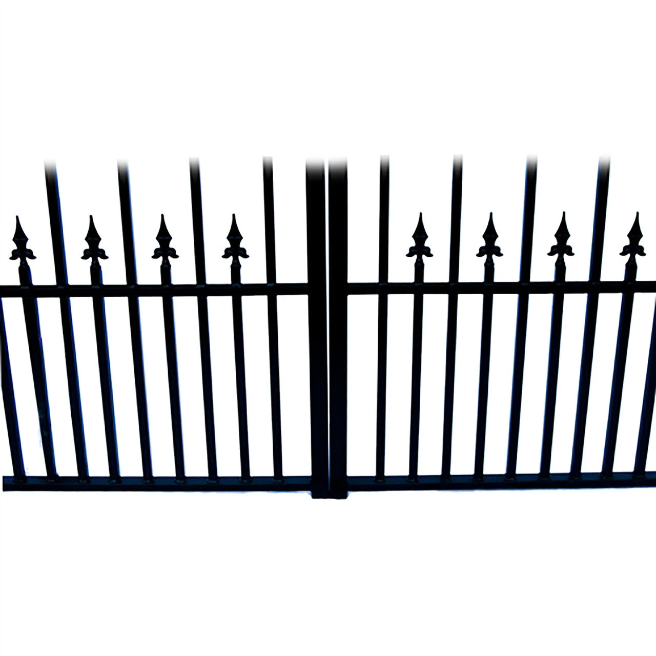 Aleko Steel Dual Swing Driveway Gate - PRAGUE Style - 12 Ft With Pedestrian Gate - 5 Ft SET12X4PRAD-AP 6 Aleko Steel Dual Swing Driveway Gate - PRAGUE Style - 12 Ft With Pedestrian Gate - 5 Ft SET12X4PRAD-AP - Image 4