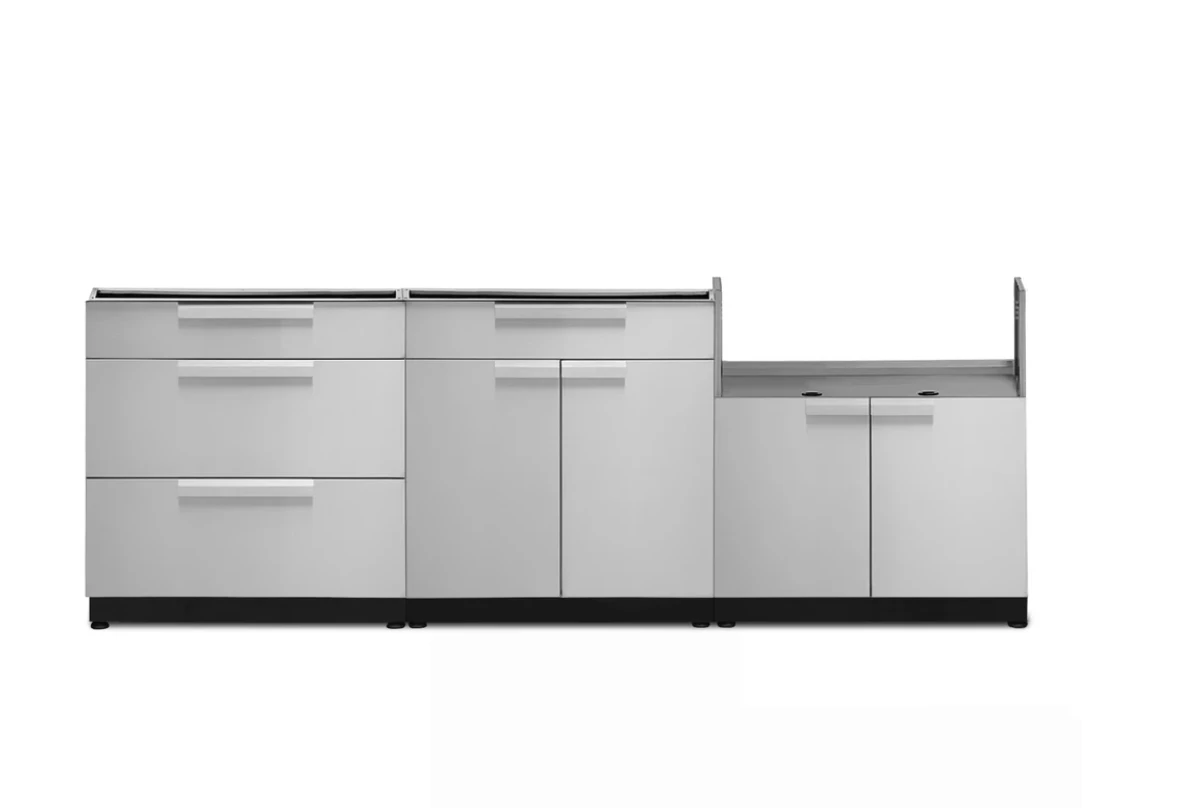 NewAge Outdoor Grill Station BBQ Island Grill Island - 3 Piece Outdoor Kitchen 65086 5 NewAge Outdoor Grill Station BBQ Island Grill Island - 3 Piece Outdoor Kitchen 65086 - Image 3