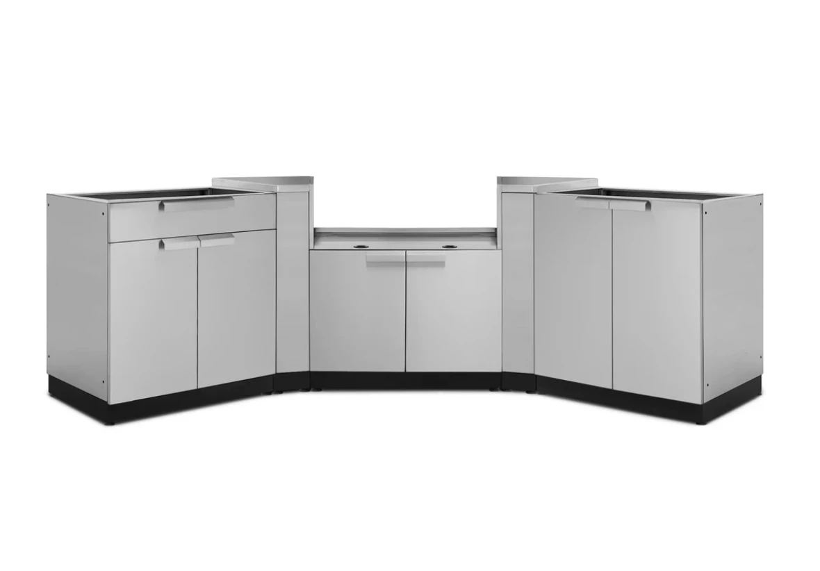 NewAge Outdoor Grill Station BBQ Island Grill Island 5 Piece Outdoor Kitchen 65085 3 NewAge Outdoor Grill Station BBQ Island Grill Island 5 Piece Outdoor Kitchen 65085