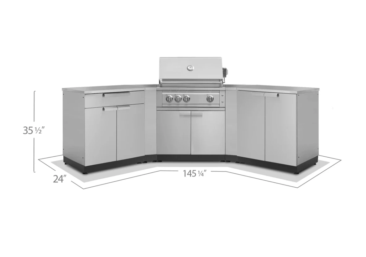 NewAge Outdoor Grill Station BBQ Island Grill Island 5 Piece Outdoor Kitchen 65085 8 NewAge Outdoor Grill Station BBQ Island Grill Island 5 Piece Outdoor Kitchen 65085 - Image 6