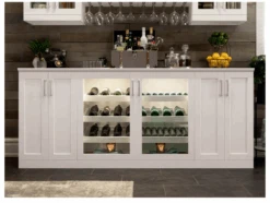 NewAge Wall Bar Cabinet Wine Cabinet Set With Glass Beverage Display Cabinet, Wall Wine Rack, Glass Short Wall Display Cabinet - 6 Piece Home Dry Bar Wine Storage Cabinet Set 62533 -Home And Outdoor ScreenShot2021 02 07at4.05.25PM 2