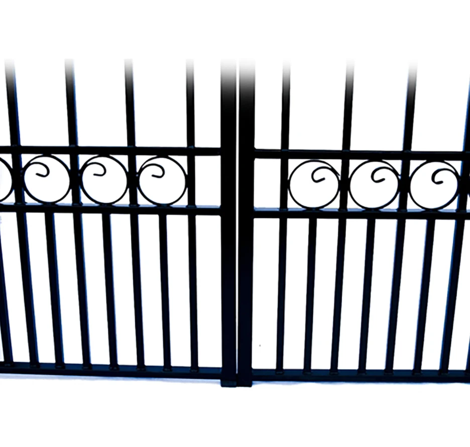Aleko Steel Dual Swing Driveway Gate - Moscow Style - 12 Ft With Pedestrian Gate - 5 Ft 7 Aleko Steel Dual Swing Driveway Gate - Moscow Style - 12 Ft With Pedestrian Gate - 5 Ft - Image 5