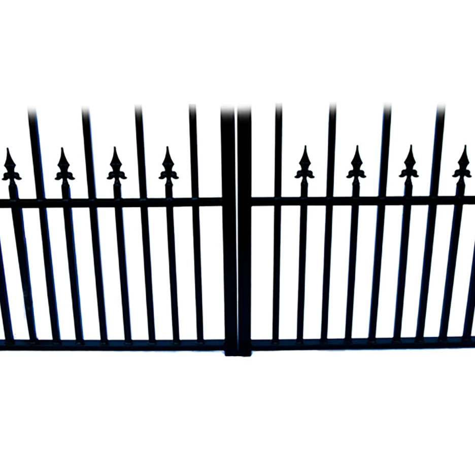 Aleko Steel Dual Swing Driveway Gate - Munich Style - 16 Ft With Pedestrian Gate - 5 Ft 5 Aleko Steel Dual Swing Driveway Gate - Munich Style - 16 Ft With Pedestrian Gate - 5 Ft - Image 3