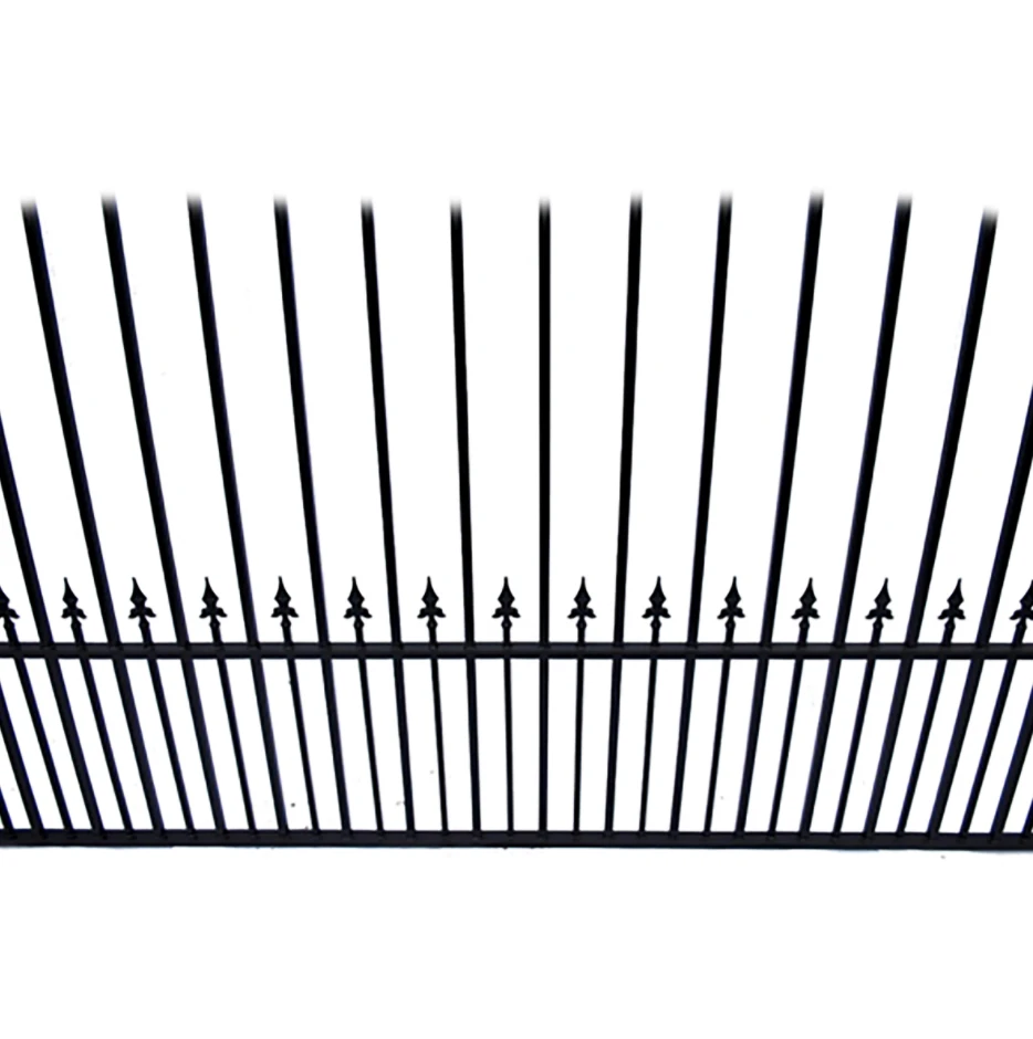 Aleko Steel Dual Swing Driveway Gate - Munich Style - 16 Ft With Pedestrian Gate - 5 Ft 6 Aleko Steel Dual Swing Driveway Gate - Munich Style - 16 Ft With Pedestrian Gate - 5 Ft - Image 4