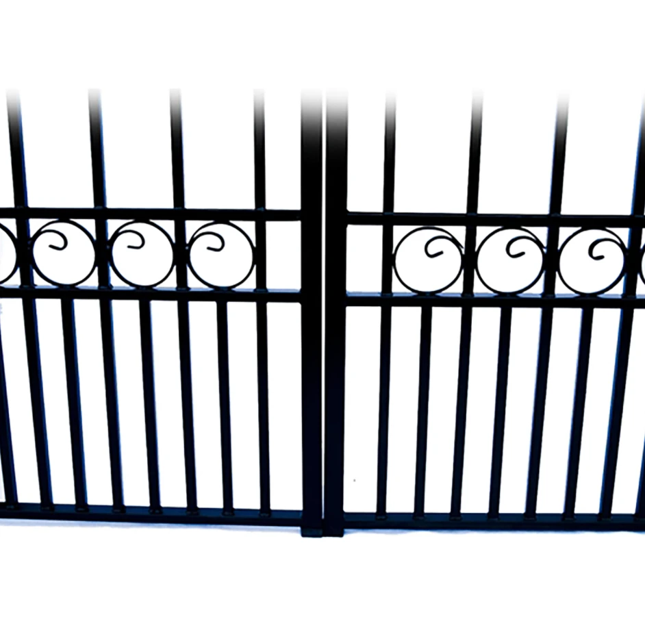 Aleko Steel Dual Swing Driveway Gate - Paris Style - 14 Ft With Pedestrian Gate - 5 Ft 7 Aleko Steel Dual Swing Driveway Gate - Paris Style - 14 Ft With Pedestrian Gate - 5 Ft - Image 5