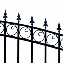 Aleko Steel Dual Swing Driveway Gate - London Style - 12 Ft With Pedestrian Gate - 5 Ft -Home And Outdoor ScreenShot2021 02 27at2.26.08PM