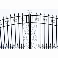 Aleko Steel Dual Swing Driveway Gate - Venice Style - 18 Ft With Pedestrian Gate - 5 Ft -Home And Outdoor ScreenShot2021 02 27at2.29.36PM ae459bae 9be3 452d 8c98 239527609ce4