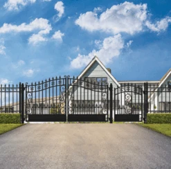 Aleko Steel Dual Swing Driveway Gate - Venice Style - 18 Ft With Pedestrian Gate - 5 Ft -Home And Outdoor ScreenShot2021 02 27at2.29.53PM 5a4772cf ae5a 4b58 a0e8 7ba27a20e408