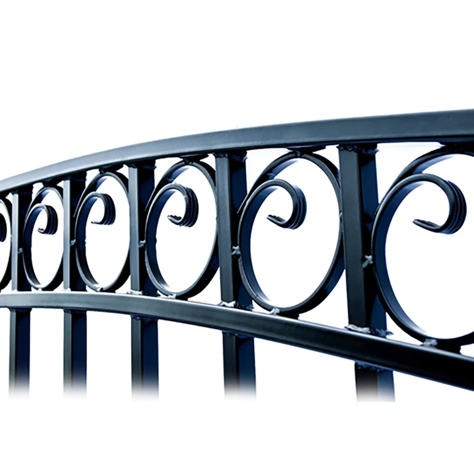 Aleko Steel Dual Swing Driveway Gate - Dublin Style - 16 Ft With Pedestrian Gate - 5 Ft 6 Aleko Steel Dual Swing Driveway Gate - Dublin Style - 16 Ft With Pedestrian Gate - 5 Ft - Image 4