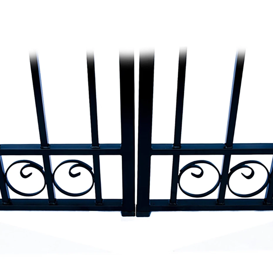 Aleko Steel Dual Swing Driveway Gate - Dublin Style - 16 Ft With Pedestrian Gate - 5 Ft 7 Aleko Steel Dual Swing Driveway Gate - Dublin Style - 16 Ft With Pedestrian Gate - 5 Ft - Image 5