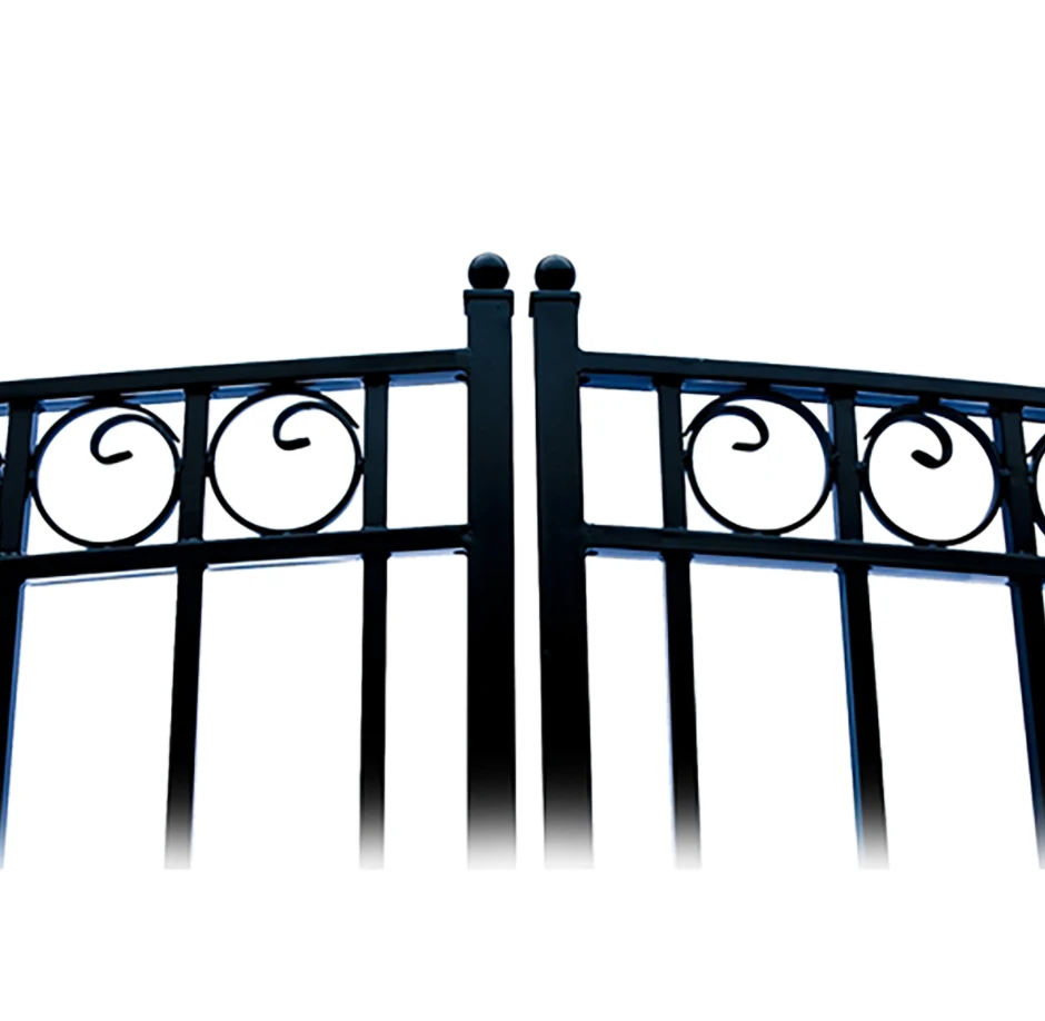 Aleko Steel Dual Swing Driveway Gate - Dublin Style - 16 Ft With Pedestrian Gate - 5 Ft 8 Aleko Steel Dual Swing Driveway Gate - Dublin Style - 16 Ft With Pedestrian Gate - 5 Ft - Image 6