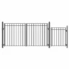 Aleko Steel Dual Swing Driveway Gate - Madrid Style - 12 Ft With Pedestrian Gate - 5 Ft -Home And Outdoor ScreenShot2021 02 27at2.34.43PM