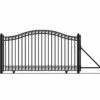 Aleko Steel Sliding Driveway Gate - Dublin Style - 12 X 6 Feet