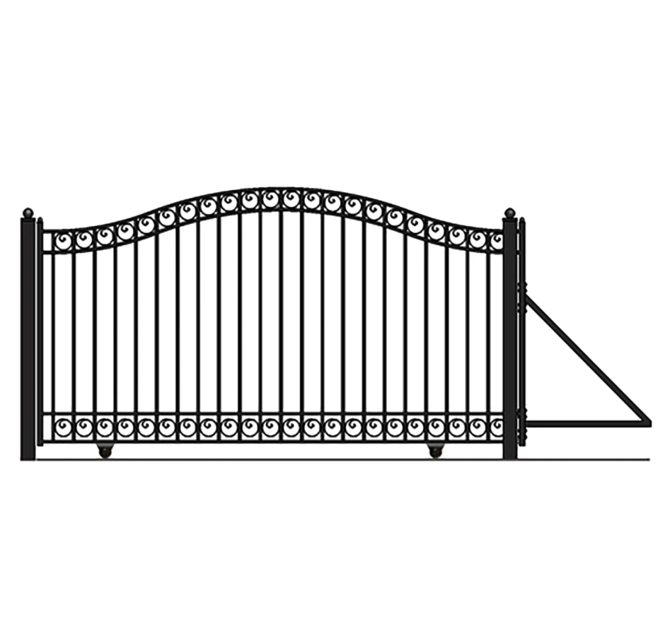 Aleko Steel Sliding Driveway Gate - Dublin Style - 12 X 6 Feet 3 Aleko Steel Sliding Driveway Gate - Dublin Style - 12 X 6 Feet