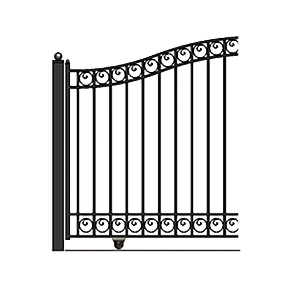 Aleko Steel Sliding Driveway Gate - Dublin Style - 12 X 6 Feet 5 Aleko Steel Sliding Driveway Gate - Dublin Style - 12 X 6 Feet - Image 3