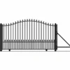 Aleko Steel Sliding Driveway Gate - Munich Style - 12 X 6 Feet
