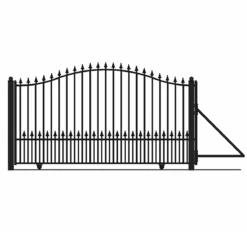 Aleko Steel Sliding Driveway Gate - Munich Style - 12 X 6 Feet