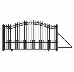 Aleko Steel Sliding Driveway Gate - Prague Style - 18 X 6 Feet