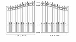 Aleko Steel Sliding Driveway Gate - Prague Style - 12 X 6 Feet -Home And Outdoor ScreenShot2021 02 27at4.18.44PM