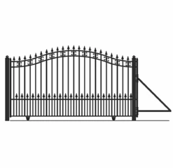 Aleko Steel Sliding Driveway Gate - St. Petersburg Style - 16 X 6 Feet