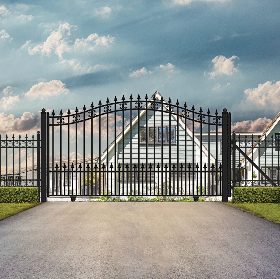 Aleko Steel Sliding Driveway Gate - St. Petersburg Style - 12 X 6 Feet 4 Aleko Steel Sliding Driveway Gate - St. Petersburg Style - 12 X 6 Feet - Image 2