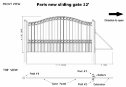 Aleko Steel Sliding Driveway Gate - Paris Style - 12 X 6 Feet 16 Aleko Steel Sliding Driveway Gate - Paris Style - 12 X 6 Feet -Home And Outdoor ScreenShot2021 02 27at4.23.38PM