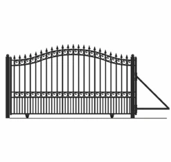 Aleko Steel Sliding Driveway Gate - London Style - 18 X 6 Feet